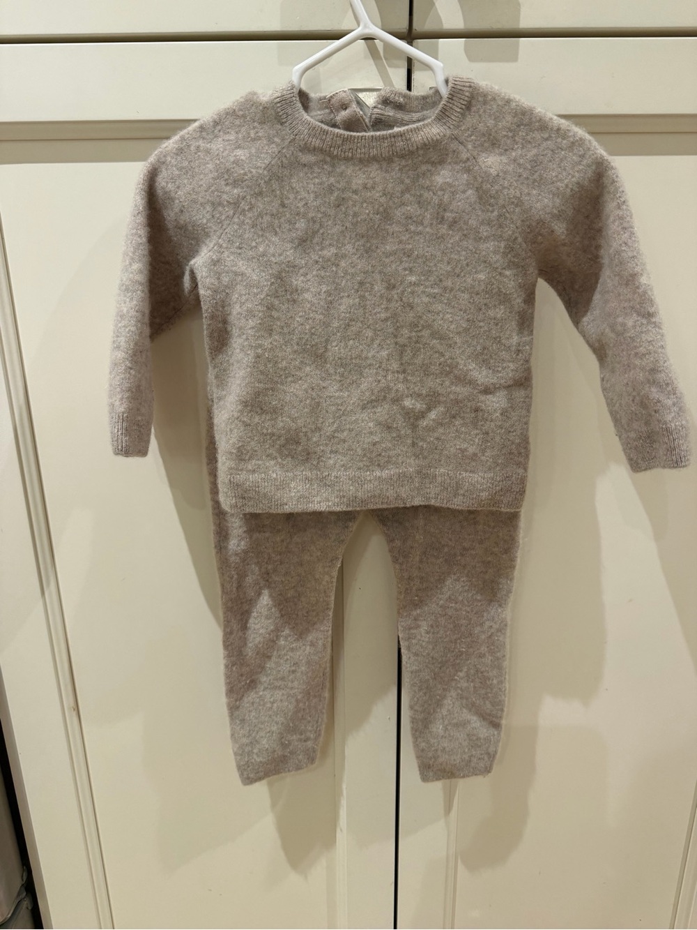 H&M 18m cashmere Set in Light Taupe